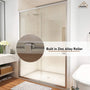 48" x 72" Framed Single Sliding Shower Door in Chrome/Brushed Nickel/M