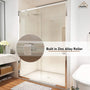 48" x 72" Framed Single Sliding Shower Door in Chrome/Brushed Nickel/M