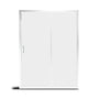 48" x 72" Framed Single Sliding Shower Door in Chrome/Brushed Nickel/M