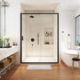 48" x 72" Framed Single Sliding Shower Door in Chrome/Brushed Nickel/M