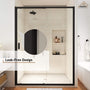 48" x 72" Framed Single Sliding Shower Door in Chrome/Brushed Nickel/M