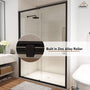 48" x 72" Framed Single Sliding Shower Door in Chrome/Brushed Nickel/M