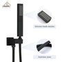 CASAINC Matte Black Wall Mounted Bathroom Shower Faucet Set