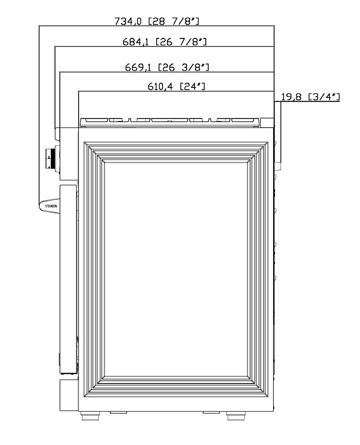 48 Inch Gas Range – Contemporary Professional