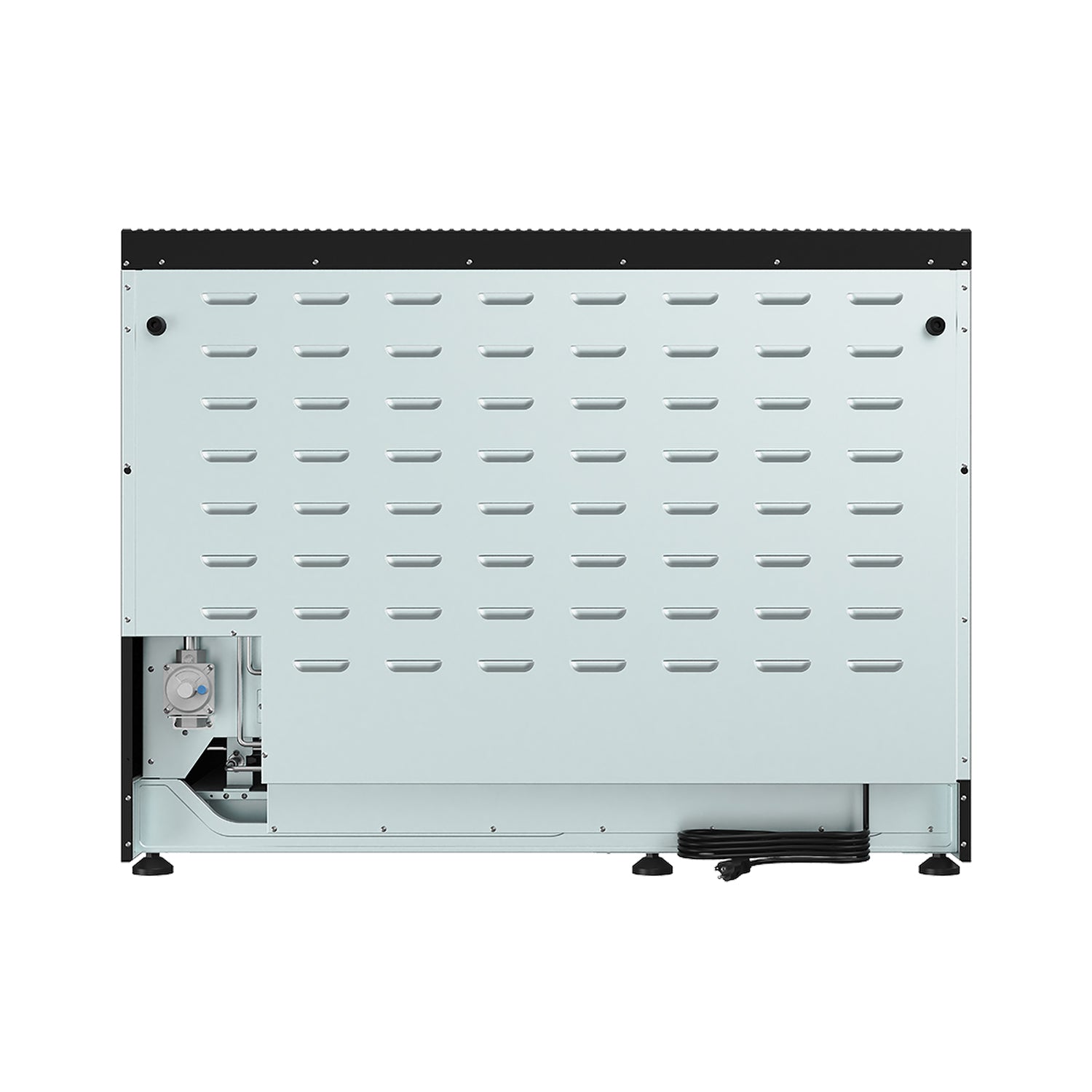 48 Inch Professional Gas Range in Black/White
