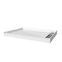 Right Drained SMC Cultured Marble Shower Base with Anti-Slip Textured Floor for Modern Bathrooms