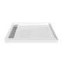 SMC Cultured Marble Shower Base with Anti-Slip Textured Floor for Modern Bathrooms