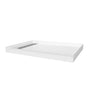 SMC Cultured Marble Shower Base with Anti-Slip Textured Floor for Modern Bathrooms