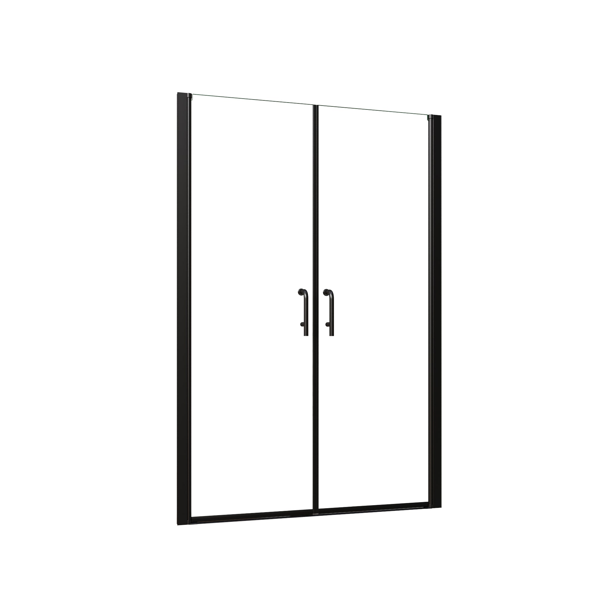 48" x 72" Framed Sliding Shower Door with Soft-Close Mechanism and 6mm Tempered Glass