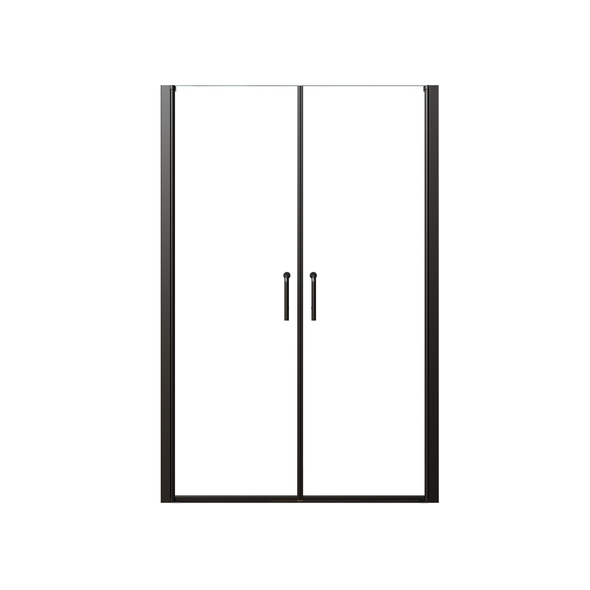 48" x 72" Framed Sliding Shower Door with Soft-Close Mechanism and 6mm Tempered Glass