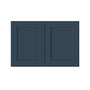 Cyber Grey RTA 24"-36"W x 12"D x 12"-24"H 17-Size Double Doors Short Wall Cabinet