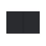 Slim Ebony Black Shaker RTA 24"-36"W x 12"-24"H x 12"D 17-Size Short Wall Cabinet with 2 Doors
