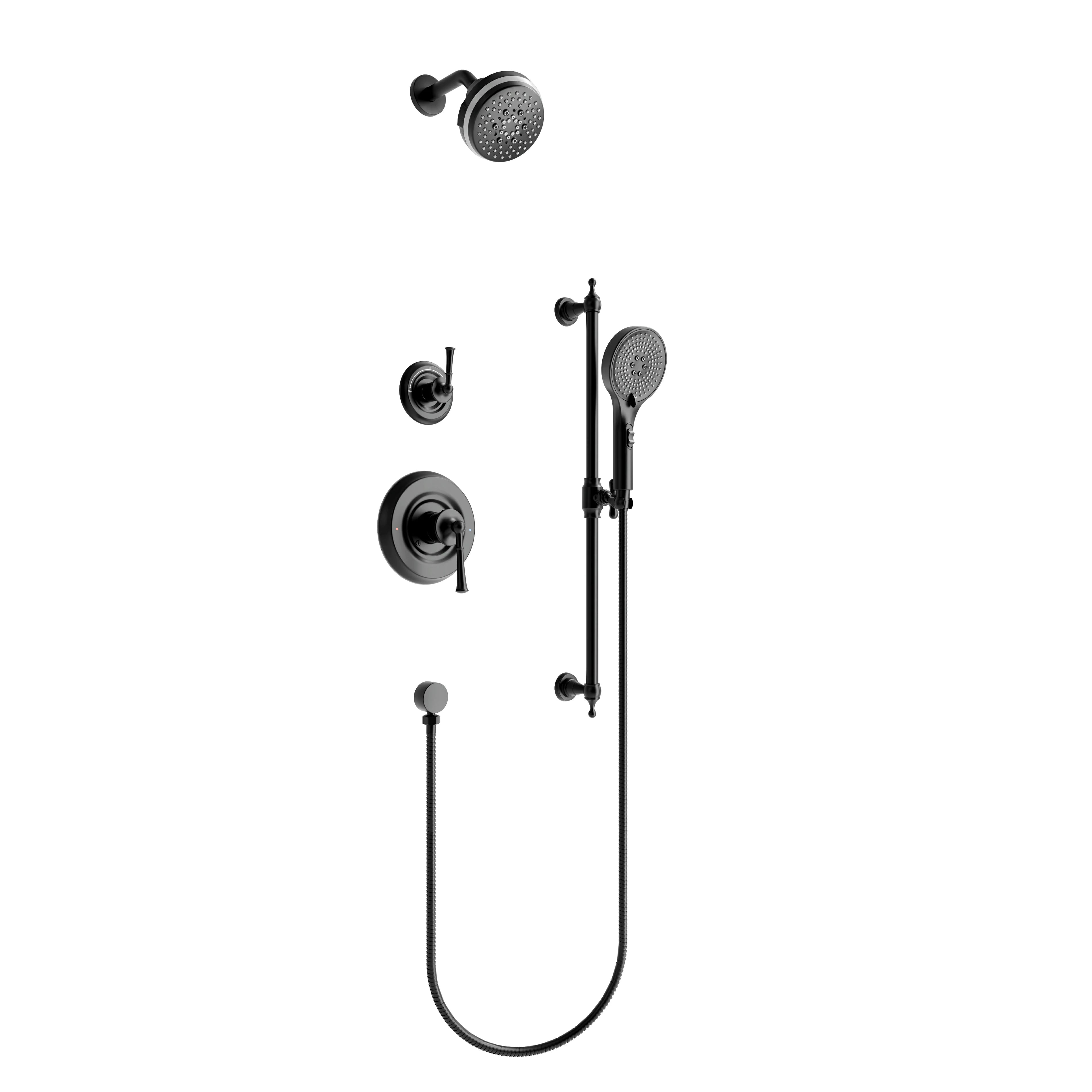 4 Inch 2 Function Pressure Balanced Shower System with Sensor Shower Head & Handheld