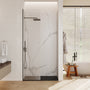European-Style SMC Shower Base with Anti-Slip Design in Black or White