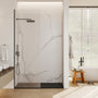 European-Style SMC Shower Base with Anti-Slip Design in Black or White