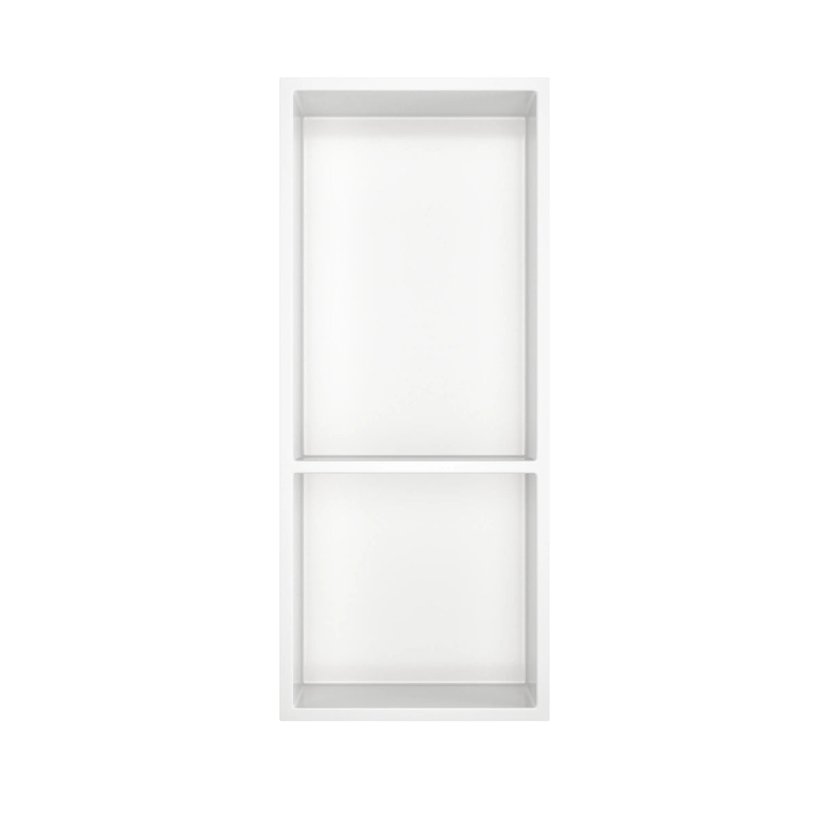 12.2" x 28.7"/39.3" Glossy White SMC Shower Niche with 1 or 2 Shelves