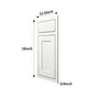 13.5" x 15"/18" Inset Origami White Cabinet Sample Door