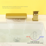 8 in. Brushed Gold Widespread Bathroom Faucet with Single Handle Control