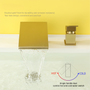 8 in. Widespread Single Handle Bathroom Faucet with cUPC Hose