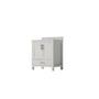 30"/36"/48"/72" Freestanding Bathroom Vanity with White Marble-Pattern Artificial Stone Top
