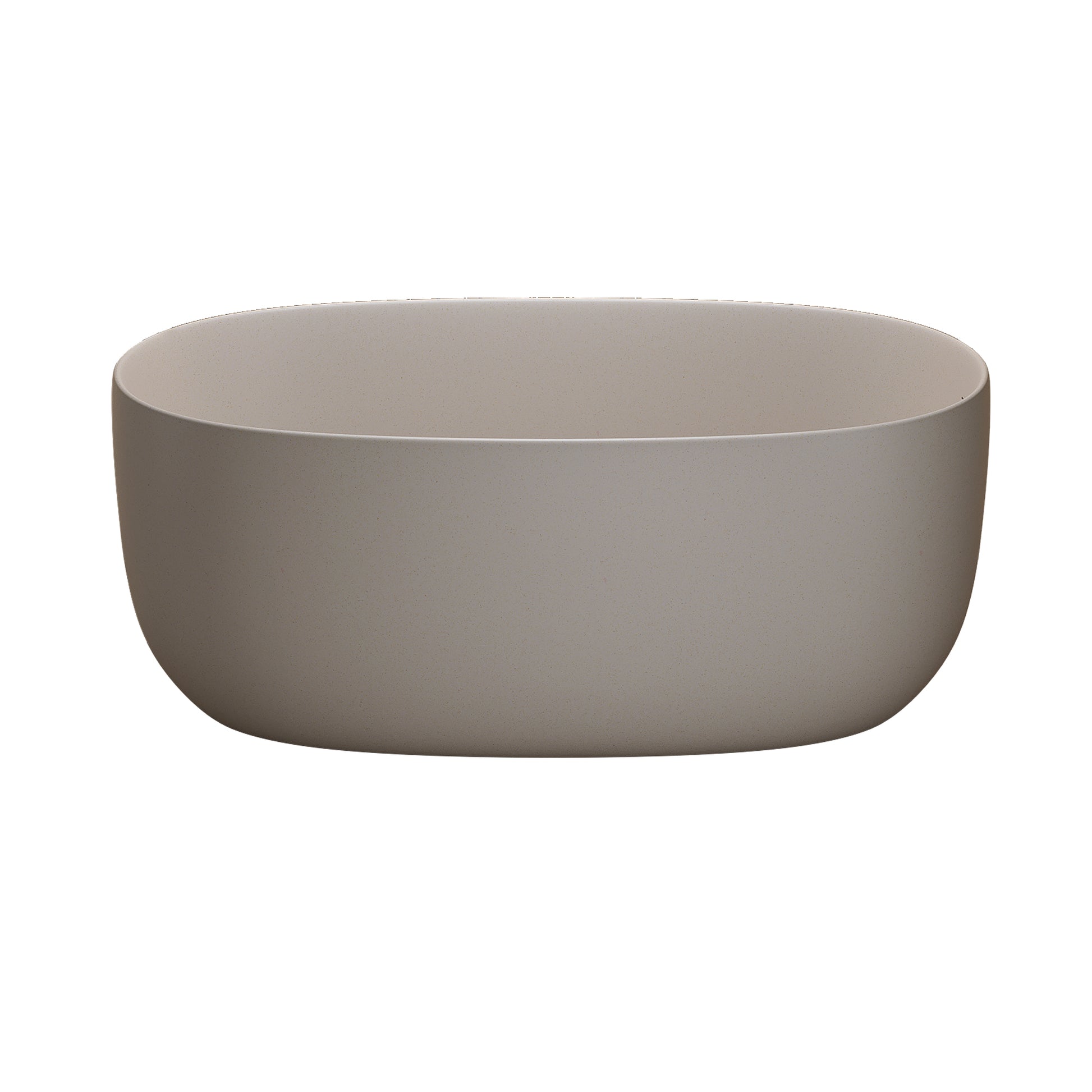 51" Freestanding Stone Resin Soaking Tub with One-Side Overflow, Turquoise Green/Beige/Cream Grey/Grey