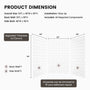 60"x36"/48"x96" Medium Tile Pattern SMC Shower Wall Panel System in 4 Finishes