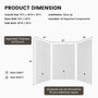 60"x36"/48"x96" Waterproof SMC Shower Wall Panel Kit with Slate Rock Texture