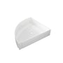 6" x 6" x 1.2" Glossy White SMC Shower Corner Shelf