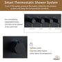 4 Functions 12 Inch Ceiling Mounted Thermostatic Shower System