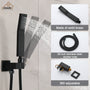 CASAINC 12 inch Wall Mounted Shower System with Bathtub Faucet and Hand Shower