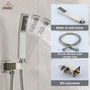 CASAINC 12 inch Wall Mounted Shower System with Bathtub Faucet and Hand Shower