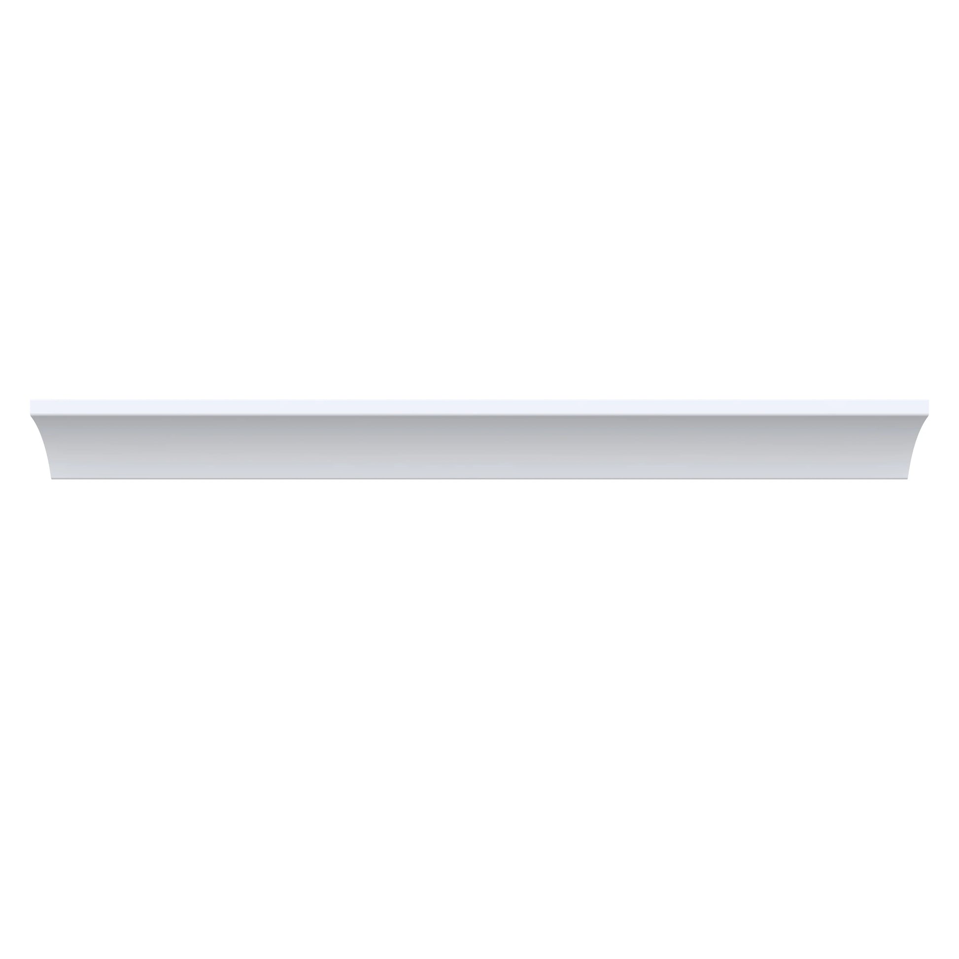 96"W x 3.5"/3.4"H x 3.5”/2.5“D 2-Size Inset Cove Molding - Truffle Brown