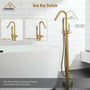 Freestanding Single-Handle Bathtub Faucet with Hand Shower