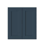 Cyber Grey RTA 24"-36"W x 12"D x 30"-42"H 15-Size Standard Wall Cabinet with 2 Doors and Shelves