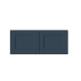 Cyber Grey RTA 36"W x 27"D x 12"-24"H 4-Size Double Door Deep Wall Cabinet