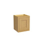 Inset Hazelnut Oak RTA 12-21"W x 18"H x 13.5"D 4-Size Single Door Wall Cabinet