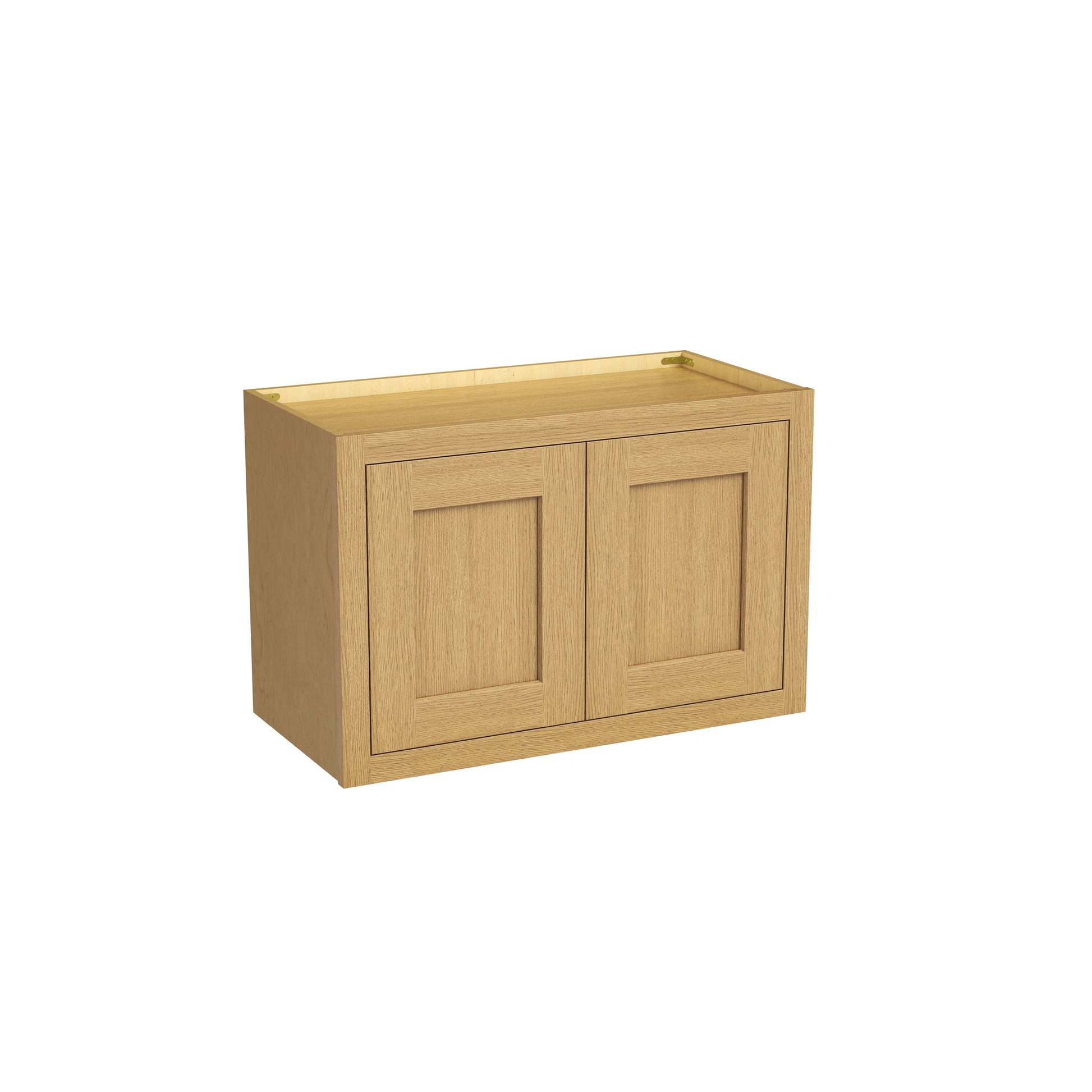 Inset Hazelnut Oak RTA 24-36"W x 12-24"H x 13.5"D 10-Size Double Doors Wall Cabinet