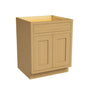 Inset Hazelnut Oak RTA 24-36"W x 34.5"H x 25"D 5-Size Single Drawer Base Cabinet with 2 Doors