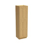 Inset Hazelnut Oak RTA 24-36"W x 84-96"H x 25"D 9-Size Pantry Cabinet with 4 Doors and 4 Shelves