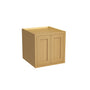 Inset Hazelnut Oak RTA 30-36"W x 12-24"H x 25"D 7-Size Double Doors Wall Cabinet