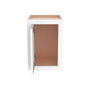 Inset Origami White RTA 12-21"W x 18"H x 13.5"D 4-Size Single Door Wall Cabinet