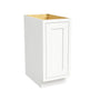 Inset Origami White RTA 12-21"W x 34.5"H x 25"D 4-Size Full Height Single Door Base Cabinet