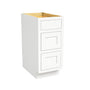 Inset Origami White RTA 12-36"W x 34.5"H x 25"D 9-Size Base Cabinet with 3 Drawers