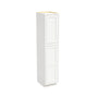 Inset Origami White RTA 18"W x 84-96"H x 25"D 3-Size Pantry Cabinet with 2 Doors and 4 Shelves