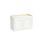 Inset Origami White RTA 24-36"W x 12-24"H x 13.5"D 10-Size Double Doors Wall Cabinet