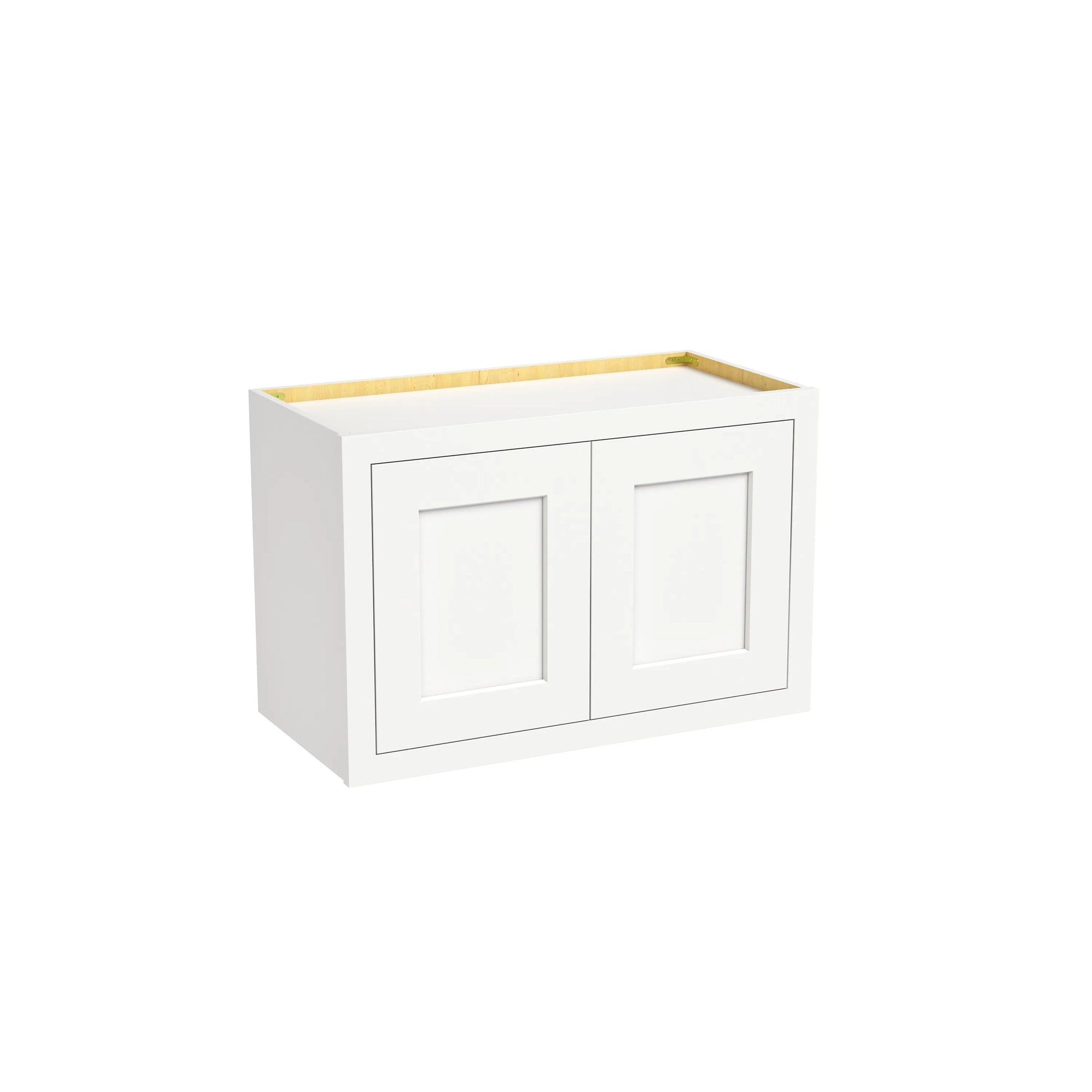 Inset Origami White RTA 24-36"W x 12-24"H x 13.5"D 10-Size Double Doors Wall Cabinet