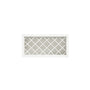 Inset Origami White RTA 24-36"W x 15-30"H x 13.5"D 5-Size Diamond Lattice Wine Grid Wall Rack Cabinet