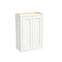 Inset Origami White RTA 24-36"W x 30-42"H x 13.5"D 15-Size Double Doors Wall Cabinet