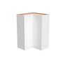 Inset Origami White RTA 25.5"W x 18-42"H x 13.5"D 3-Size Easy Reach Wall Cabinet with 2-3 shelves