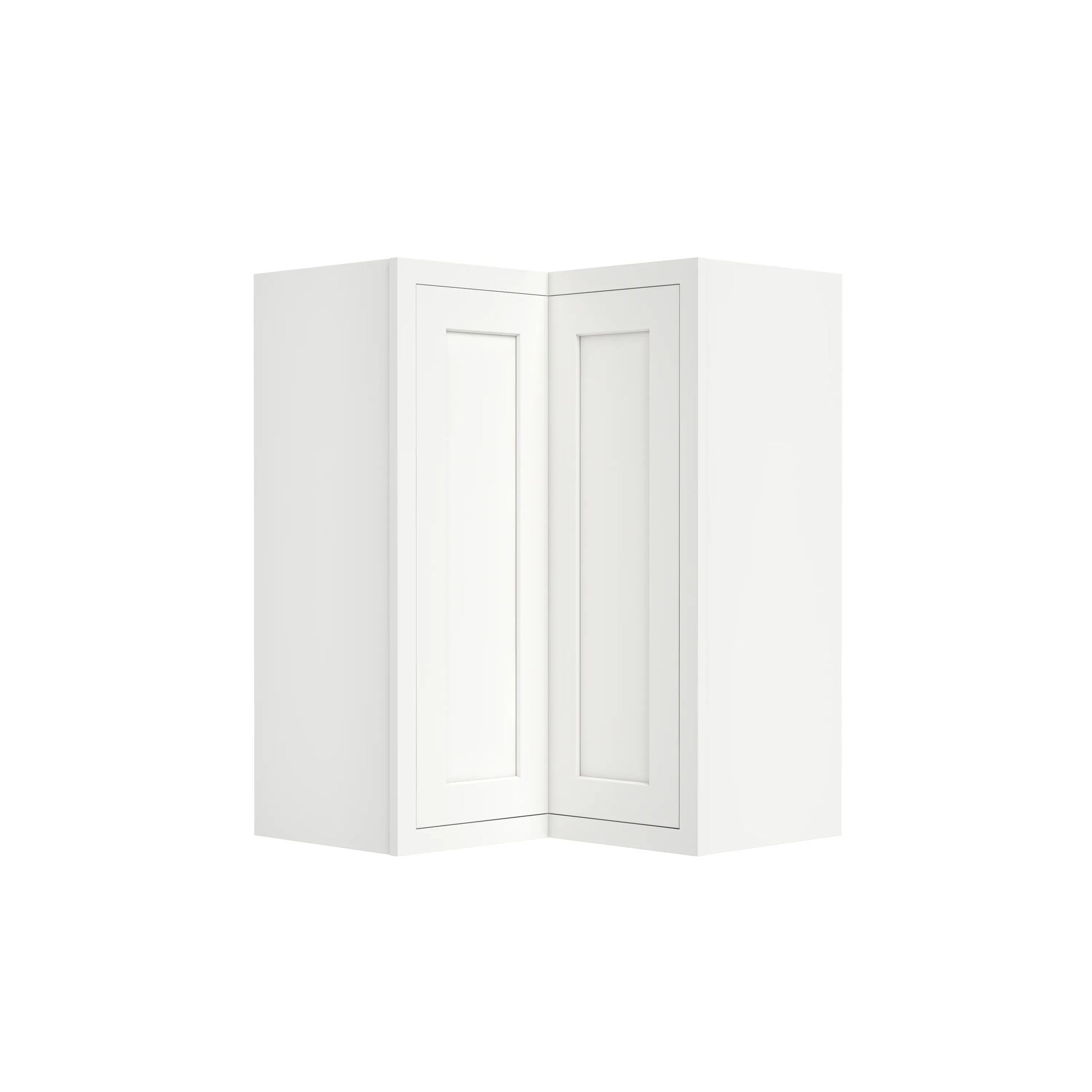 Inset Origami White RTA 25.5"W x 18-42"H x 13.5"D 3-Size Easy Reach Wall Cabinet with 2-3 shelves